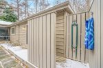 There is even an outdoor shower available from May through September.